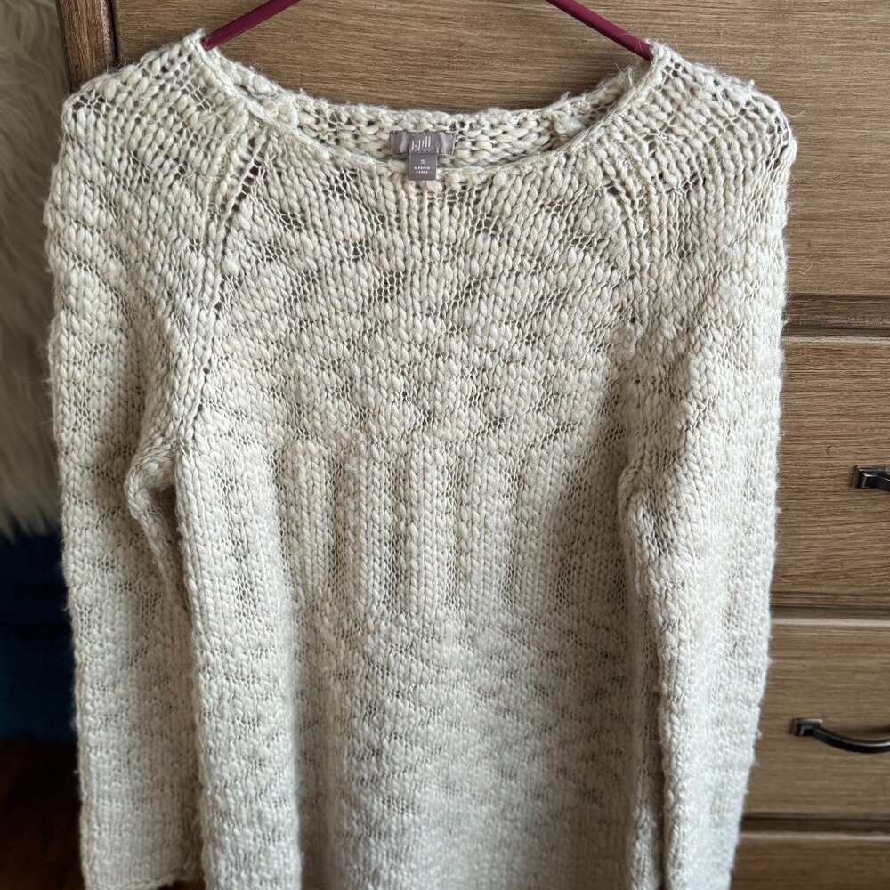 J.Jill size small Cream Sweater